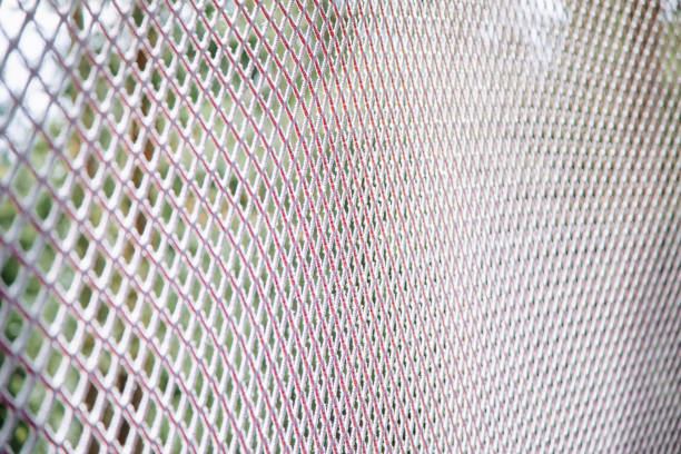 istock Close up of a white net. 1366800113
