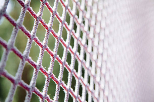 istock Close up of a white net. 1366800785