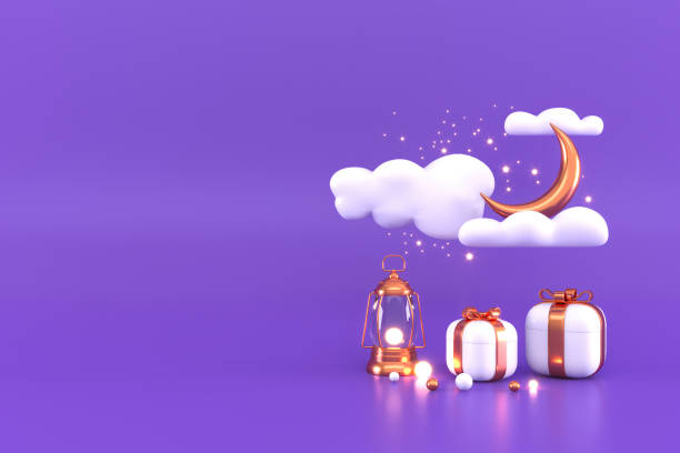 istock Ramadan Kareem Greeting Background Islamic 3d illustrator design 1366801170