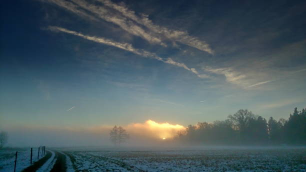 istock Landscape & Trail at Sunrise. Bavaria, Germany. 1366807325