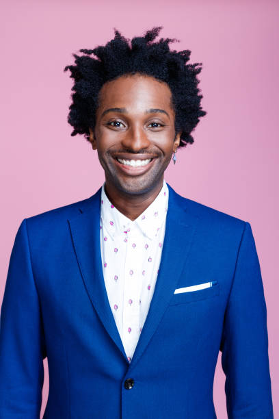 istock Portrait of happy elegant man 1366808594