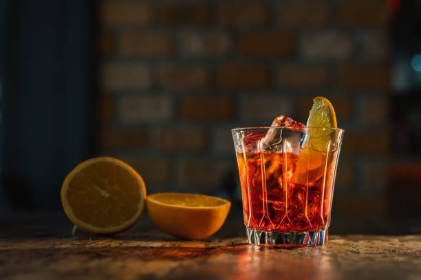 istock Whiskey cocktail with orange 1366808918