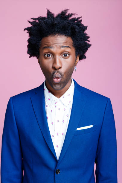 istock Portrait of surprised elegant man 1366810552