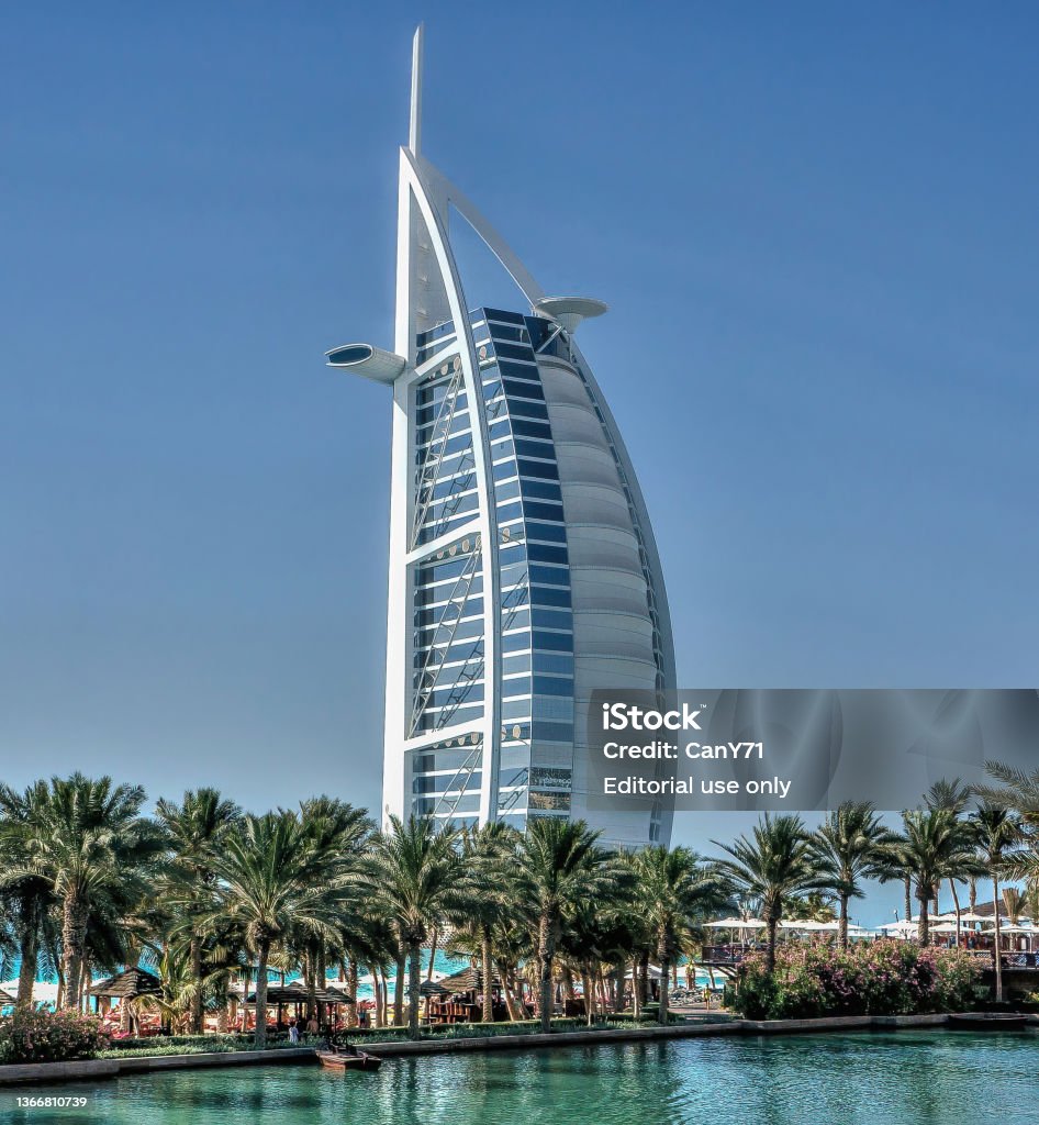 Khách Sạn Burj Al Arab Nhìn Từ Bãi Biển Jumeirah Dubai Hình ảnh ...
