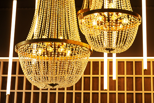 Beautiful luxury ceiling crystal chandeliers
