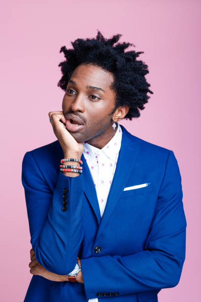 istock Portrait of thoughtful elegant man 1366811155