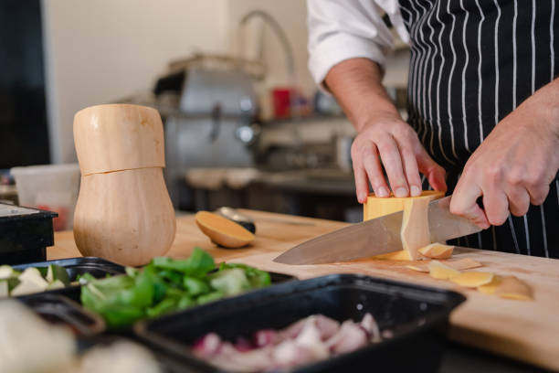 istock Chef cooking healthy food for delivery 1366813416