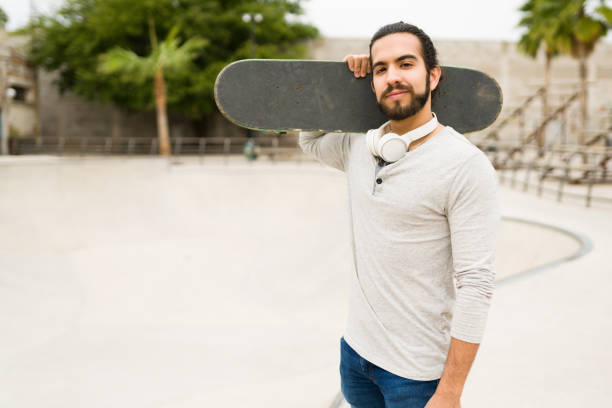 istock Centennial young man at the skatepark 1366814227