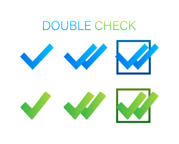 370+ Double Check Mark Stock Photos, Pictures & Royalty-Free Images - iStock