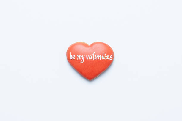istock Be my Valentine. Red heart composition, top view, flat lay 1366820925