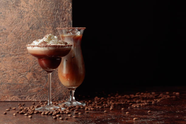 istock Cold coffee and chocolate cocktails. 1366820968