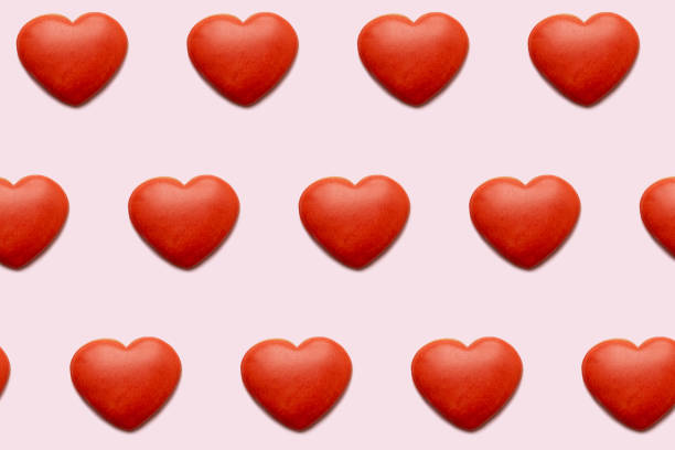 istock Red hearts background, seamless pattern for Valentine's card 1366821970