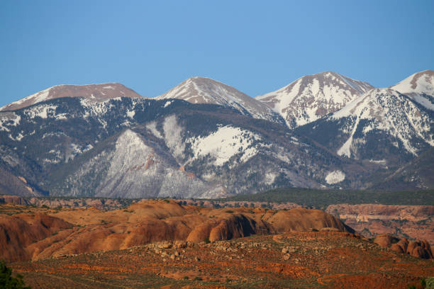 Slickrock mountain biking trail in Moab, Utah