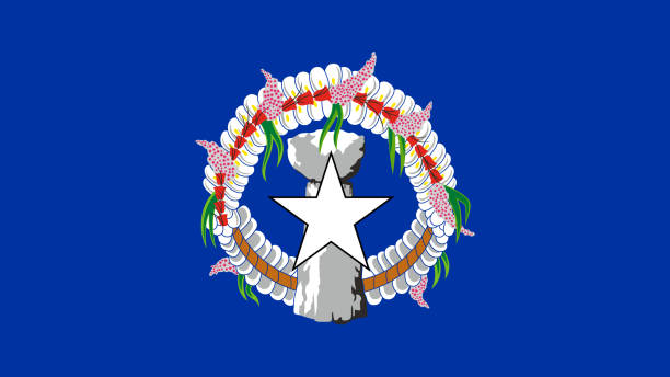 ilustrações, clipart, desenhos animados e ícones de bandeira nacional das ilhas marianas do norte arquivo eps - arquivo vetor da bandeira da ilha de marianas do norte - saipan