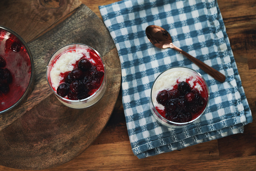 Scandinavian Rice Pudding with Cranberries