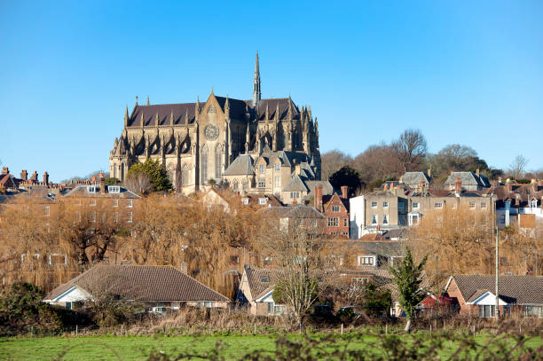 istock Arundel Cathedral in winter sunshine 1366826096