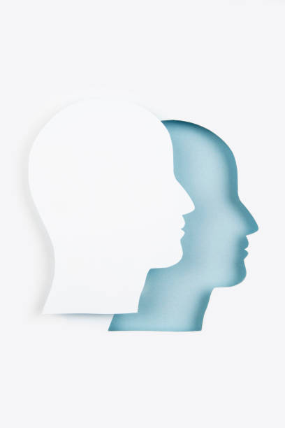 istock Human head in paper cut style 1366829999
