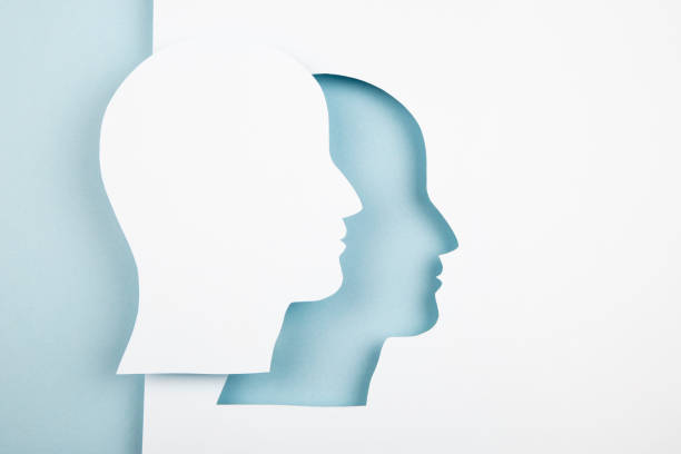 istock Human head in paper cut style 1366830084