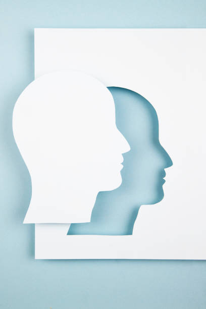 istock Human head in paper cut style 1366830118