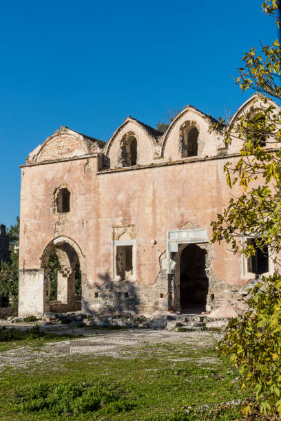 istock Abandoned Kayakoy (Levissi Village, Karmylassos) stone houses 1366832791