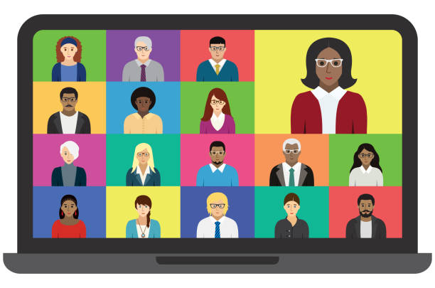 100+ Senior On Zoom Class Stock Illustrations, Royalty-Free Vector