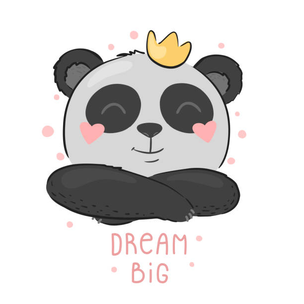 Ilustración de Lindo Panda Bebé De Dibujos Animados Está Durmiendo Gran Impresión Para Niños Para Ropa O Habitación Para Portada Y Póster Collage Vector y más Vectores Libres de Derechos de Panda - Ilustración de Lindo Panda Bebé De Dibujos Animados Está Durmiendo Gran Impresión Para Niños Para Ropa O Habitación Para Portada Y Póster Collage Vector y más Vectores Libres de Derechos de Panda -