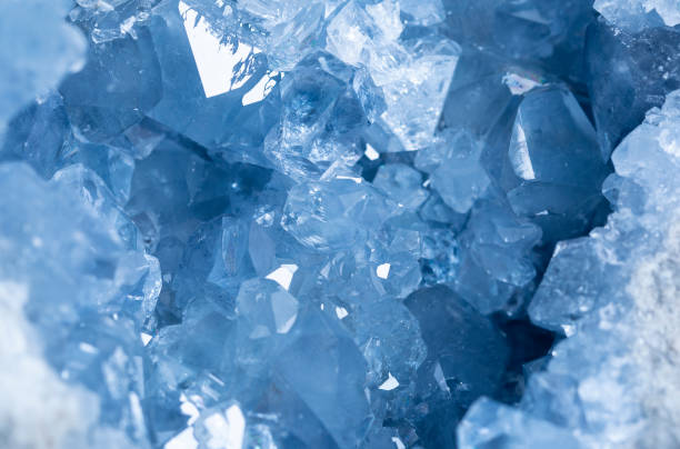 istock celestite,mineral specimen stone rock geology gem crystal 1366839026