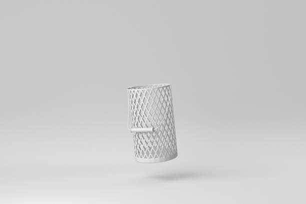 istock Cutlery holder on white background. minimal concept. 3D render. 1366839047