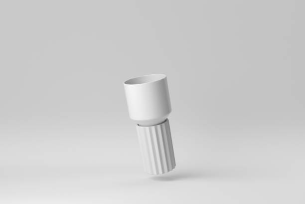 istock Glass of beer on white background. Design Template, Mock up. 3D render. 1366839080