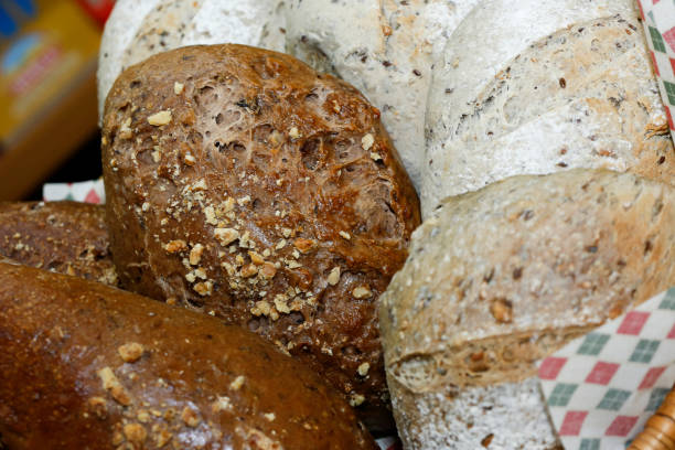 istock Basket of breads of various types 1366843556