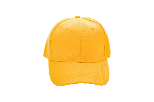 istock Yellow baseball cap isolated on white background. with clipping path 1366846866