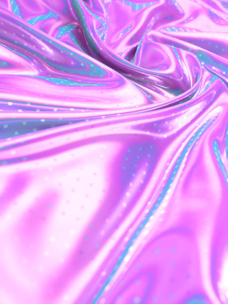 istock Wavy fabric with glitter pattern of shiny diamonds. Luxury smooth background. 3d rendering digital illustration 1366851720