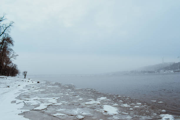 istock Snowfall on the Venetian Island 1366857380