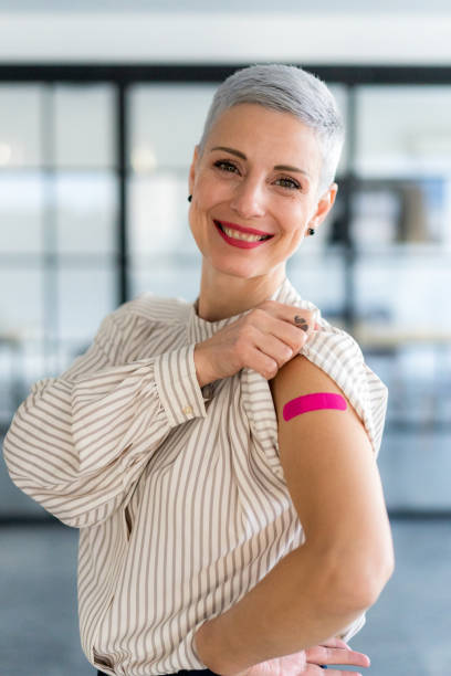 istock Vaccinated with Covid-19 vaccine 1366858611