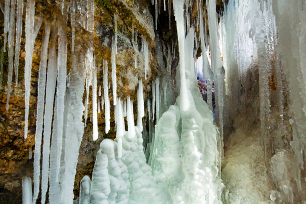 istock Icy cave behind Blackledge Falls in Glastonbury, Connecticut. 1366859429