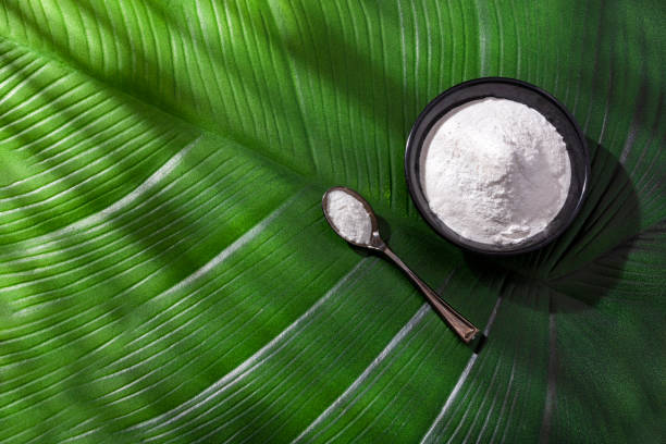 istock Baking soda in the bowl - Healthy food 1366860507