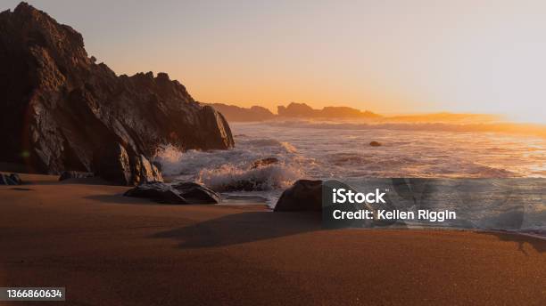 Big Sur Sunset Stock Photo - Download Image Now - Big Sur, Beach, San Francisco - California