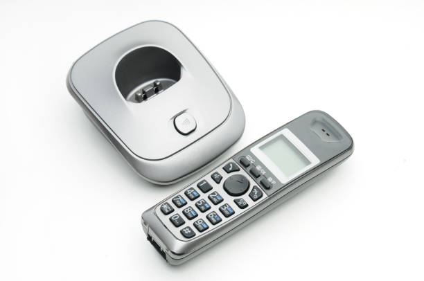 istock Cordless radiotelephone on a white background 1366863092