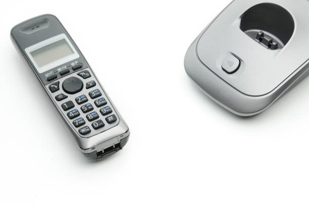 istock Cordless radiotelephone on a white background 1366863097