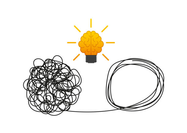 bildbanksillustrationer, clip art samt tecknat material och ikoner med complex think, idea, great design for any purposes. vector illustration. - klar himmel