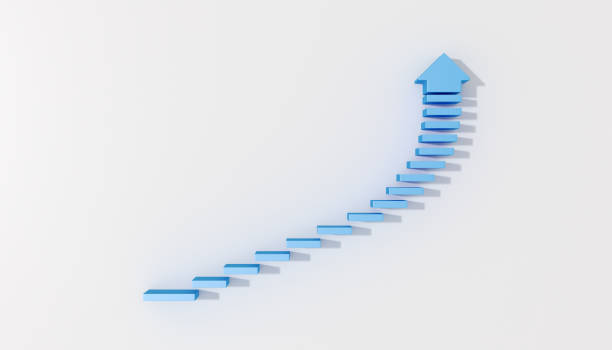 Stairs concept stock photo