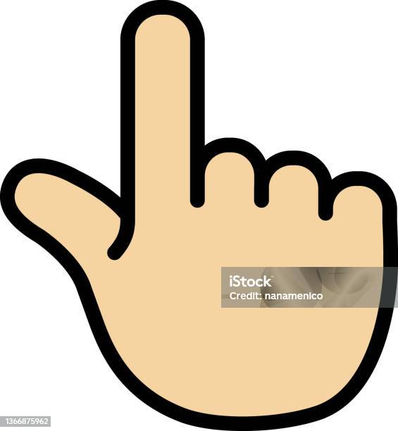 Simple Pointing Symbol Simple Pointing Mark Illustration Pointing Up Stock Illustration ...