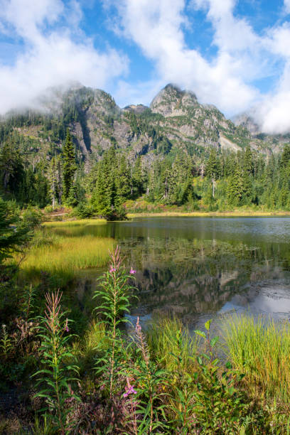 istock Mountain view from Picture Lake 1366886634