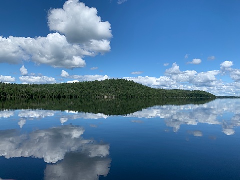 Beautiful Reflections on the Lake in Northern Ontario