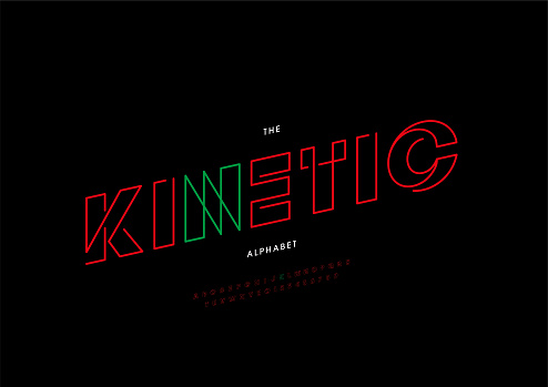 Kinetic Letters R Kinetic Alphabet Stock Illustration - Download Image Now - Abstract ...