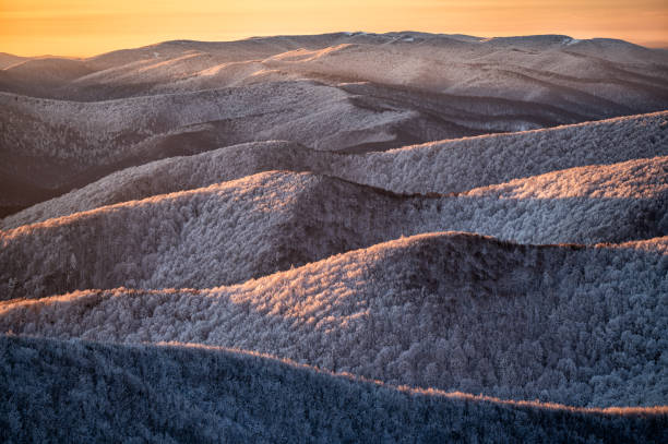 istock Winter mountain landscape. Bieszczady Mountains, Poland. 1366902557
