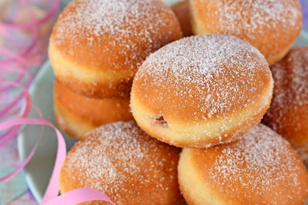 istock German traditional 'Berliner Pfannkuchen', a donut without hole 1366904163