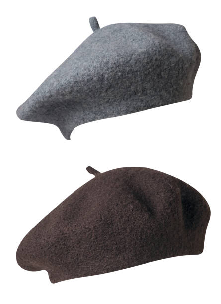 istock Beret isolated on white background. hat female beret 1366904223