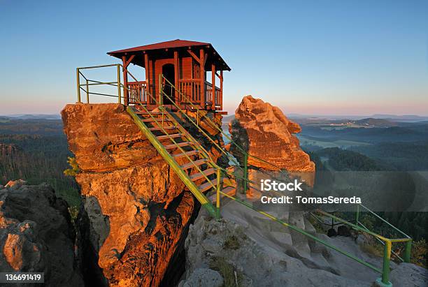 Mariina Vyhlidka View Point In Mountain Czech Switzerland Stock Photo - Download Image Now