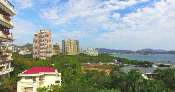 istock Morning panorama view at China sea shore 1366915732